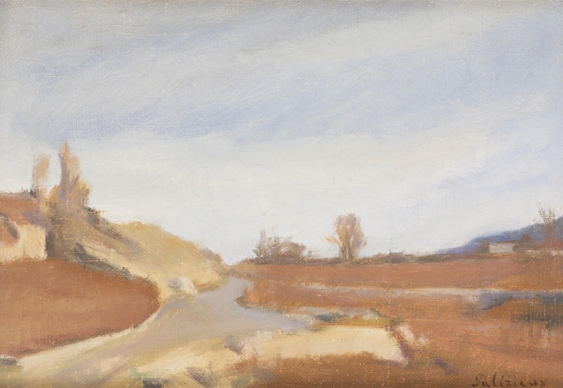 Gérard de PALÉZIEUX (1919-2012) "Paysage de campagne" - Bild 3 aus 13