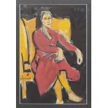 Carl LINER (1914-1997) "Fauteuil jaune", 1951