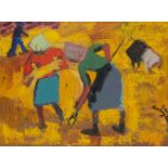 Pierre AMBROGIANI (1907-1985) "Femmes au champ de blé"