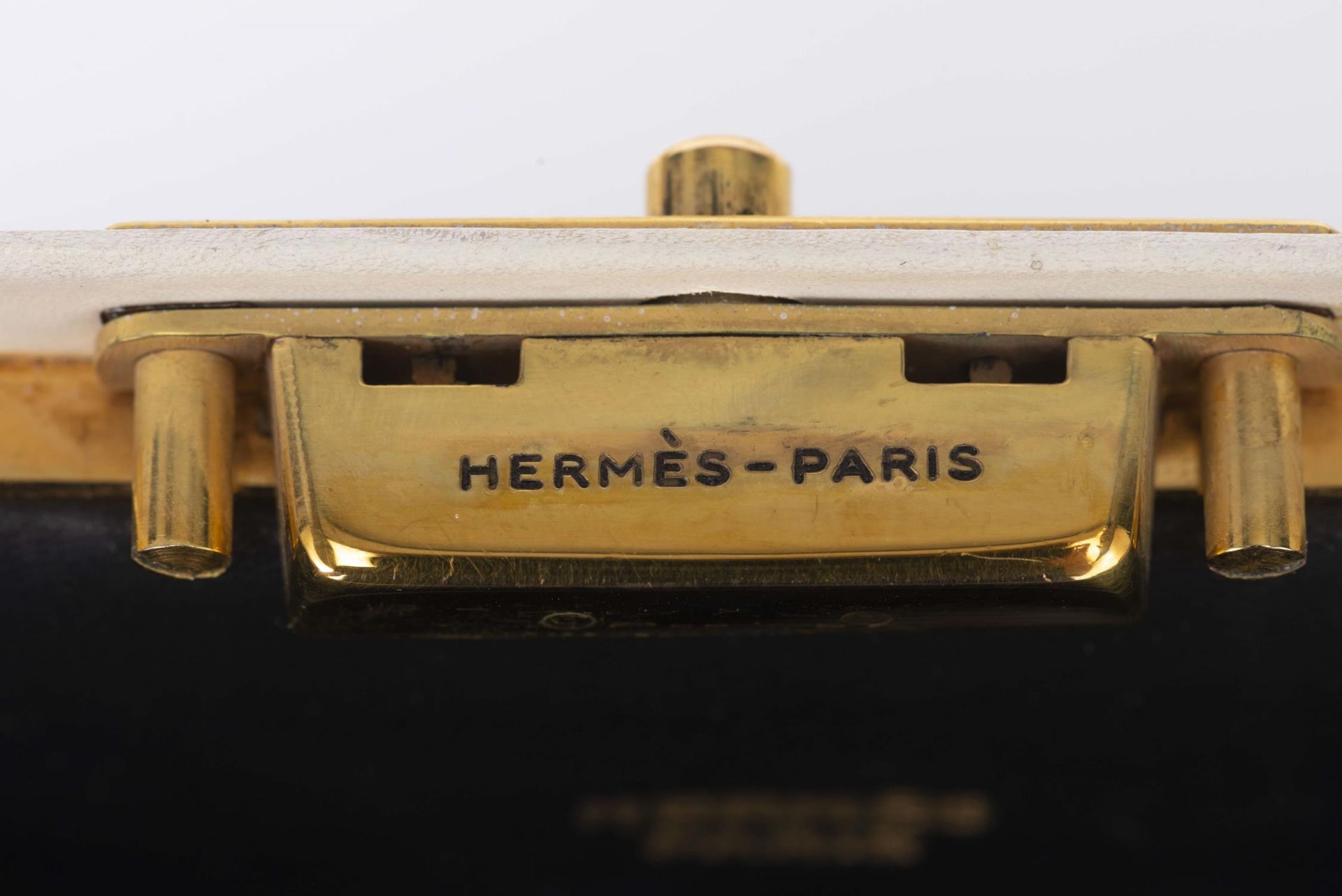 Hermès Paris sac modèle "404" en cuir blanc, années 60 - Bild 9 aus 16