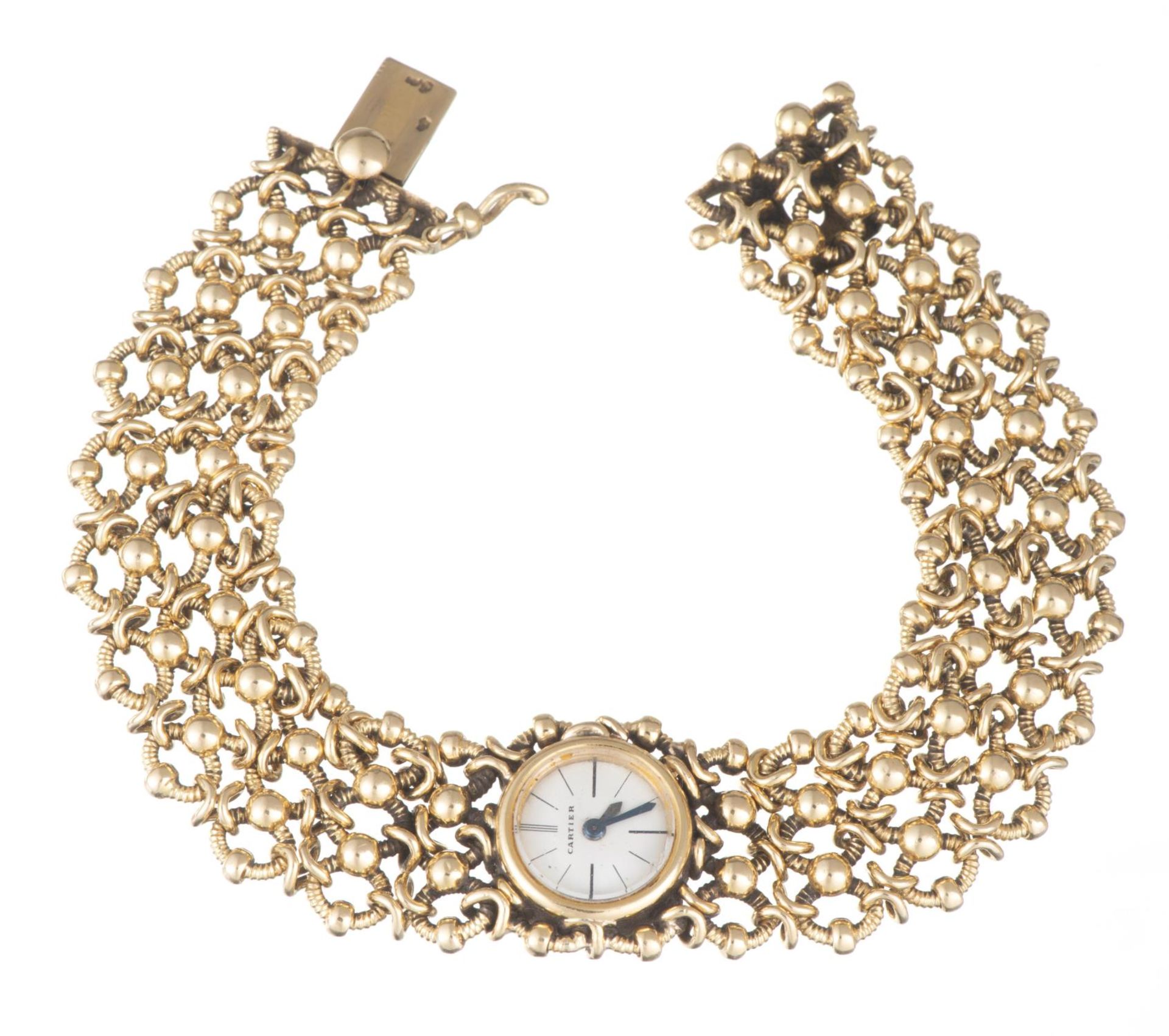 CARTIER, montre-bracelet avec bracelet en or - Image 10 of 16