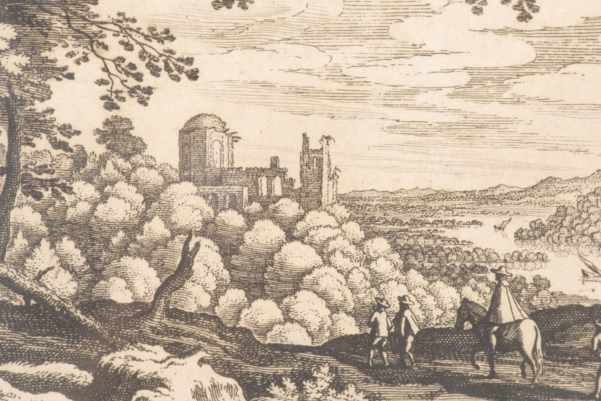 Matthäus MERIAN l (1593-1650) "Paysages arborisés", six gravures, 1622 - Image 14 of 30