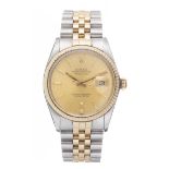 ROLEX, Oyster perpetual Datejust automatique Rolexor...