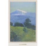 Charles Clos OLSOMMER (1883-1966) "Paysage de montagne", Pastel gras...