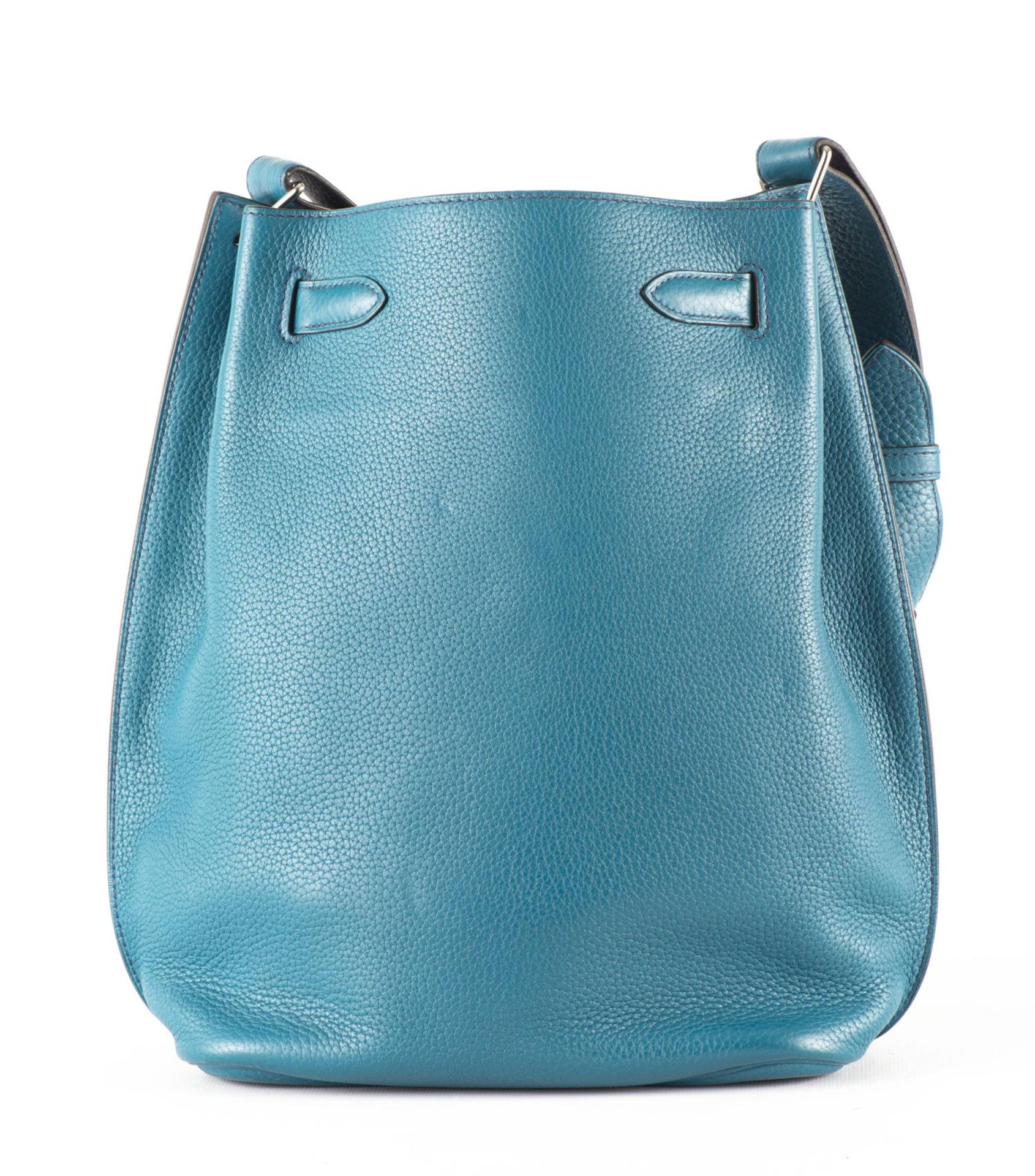 HERMES, Sac "So Kelly" bleu turquoise... - Image 3 of 11