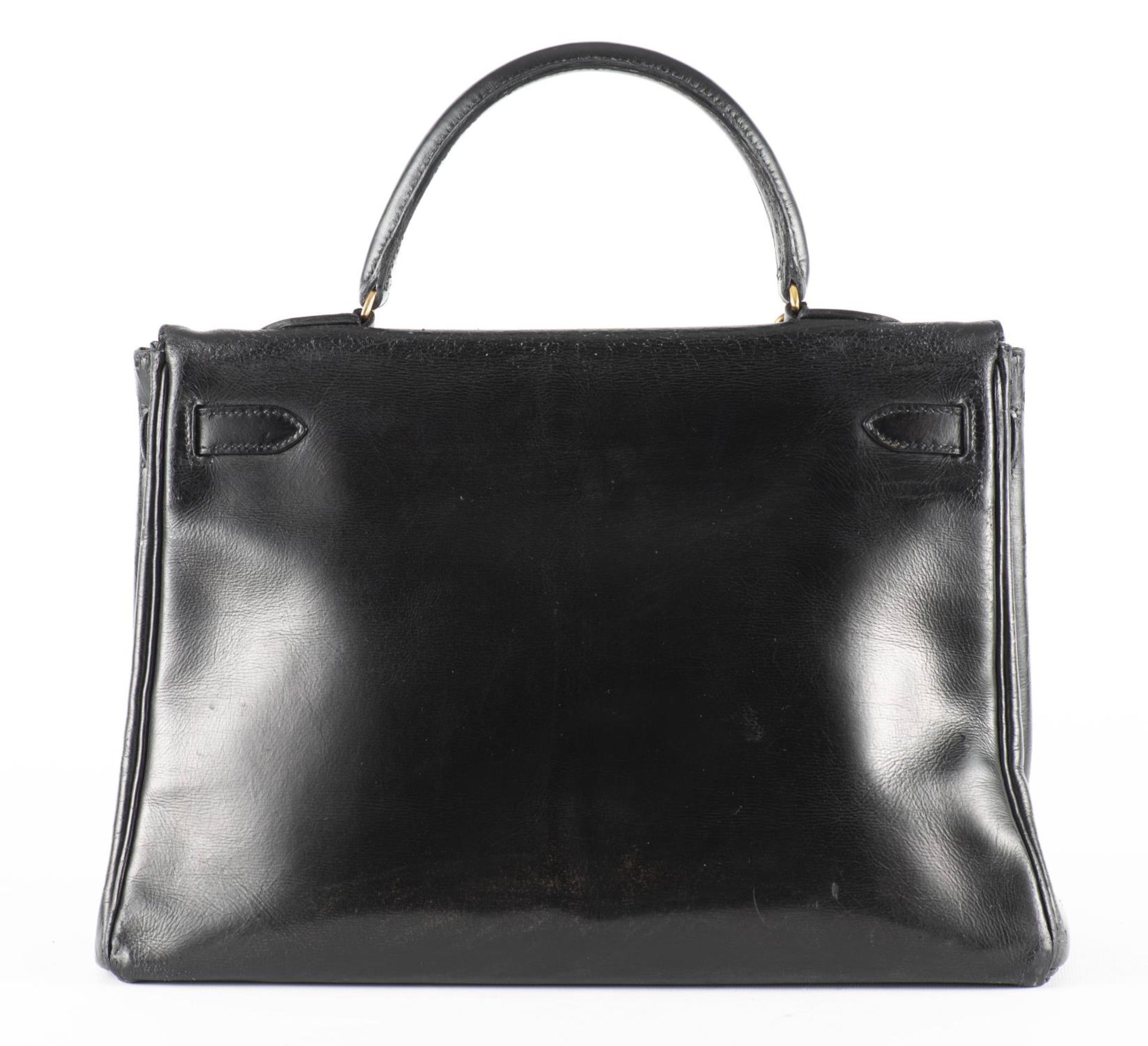 HERMES, Sac Kelly en cuir noir... - Image 3 of 11