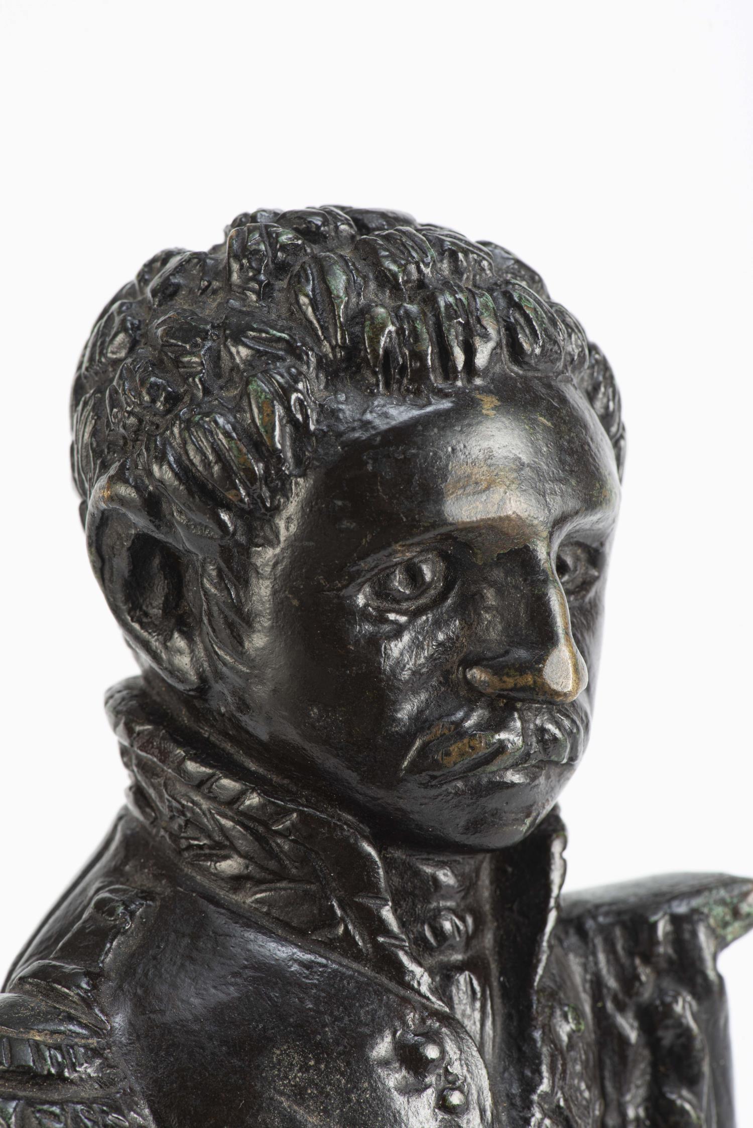 *LE DOUANIER ROUSSEAU (1844-1910), "Le Baron Daumesnil", Sculpture en bronze... - Image 6 of 20