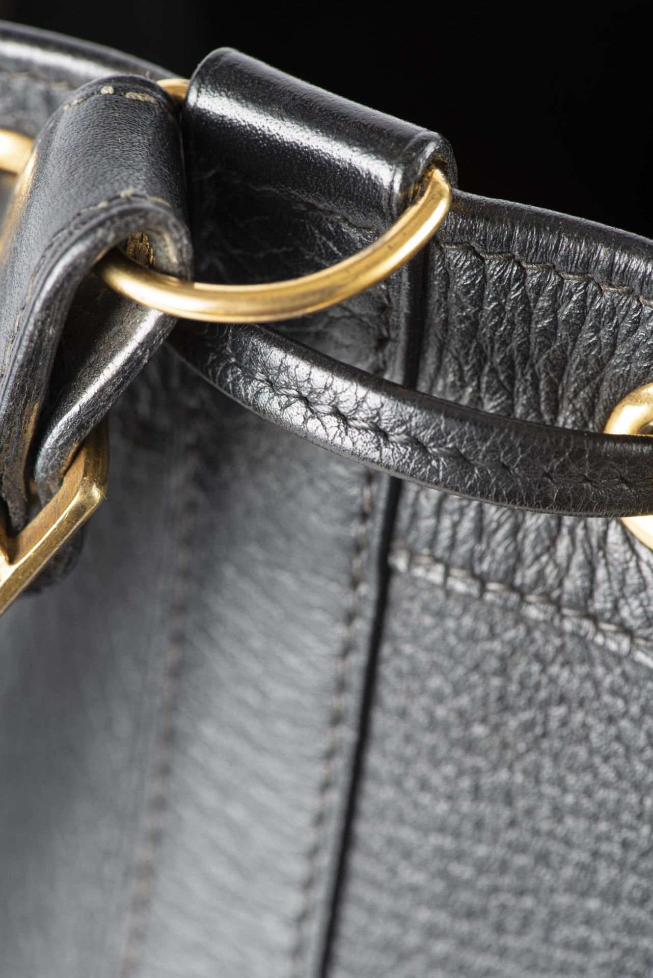 HERMES, Sac "Market", 27cm en cuir noir... - Image 5 of 7