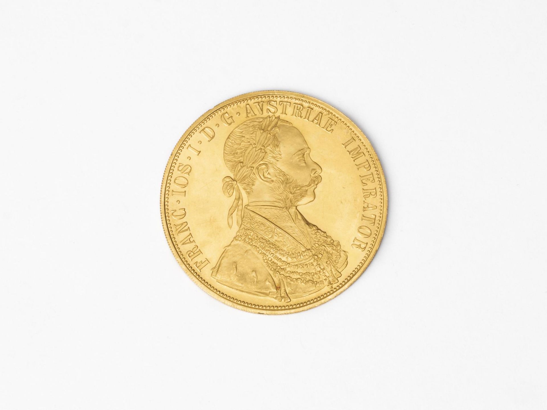 Pièce de 4 Ducats or François-Joseph 1er de 1915...