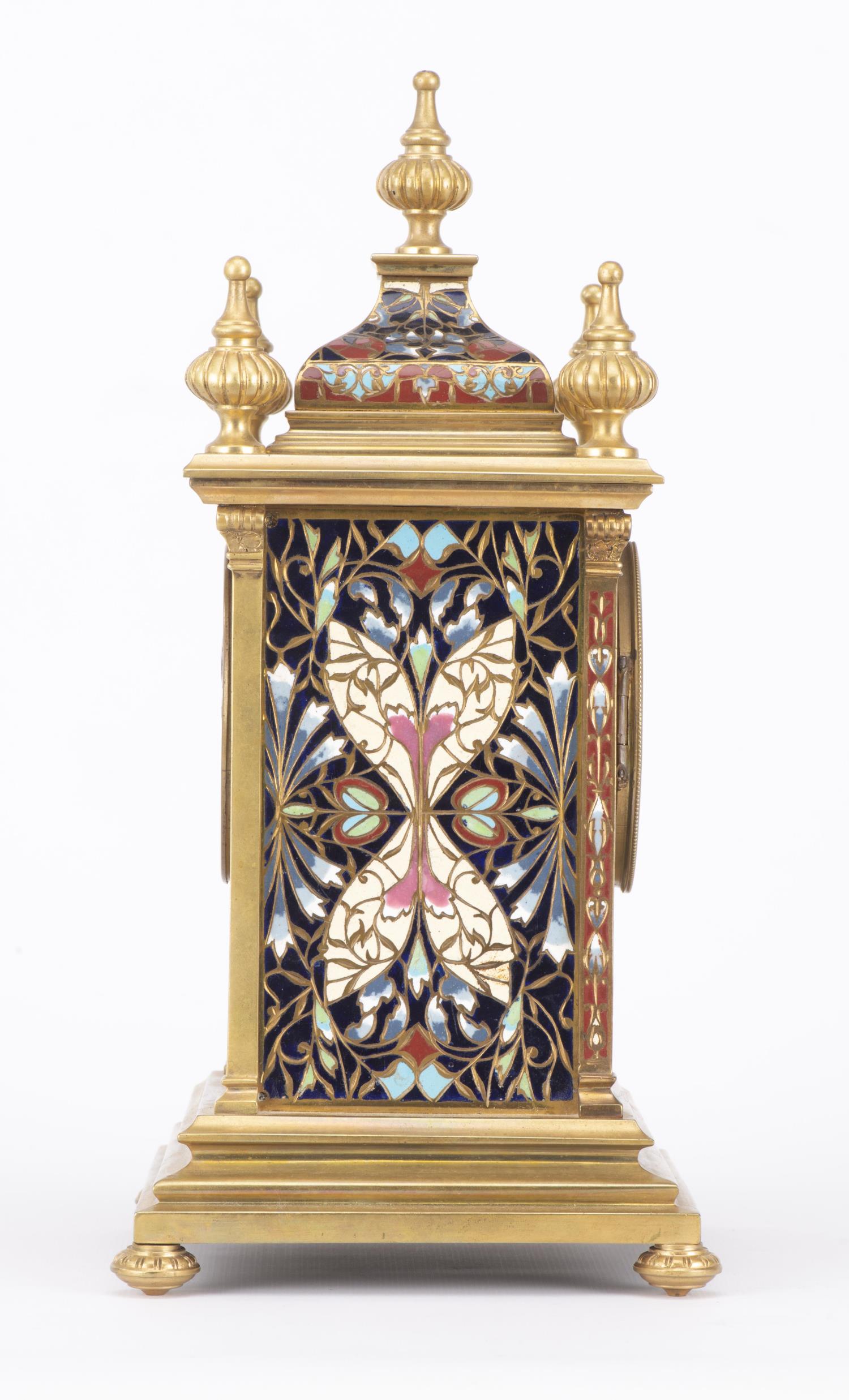 EDWARD &amp; SONS, Pendule d'Epoque Victorienne... - Image 4 of 10