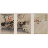 JAPON, Triptyque, The Sino-Japanese War, Ogata Gekko (1859-1920), "Nisshin sens&amp;ocirc; Kinsh&amp