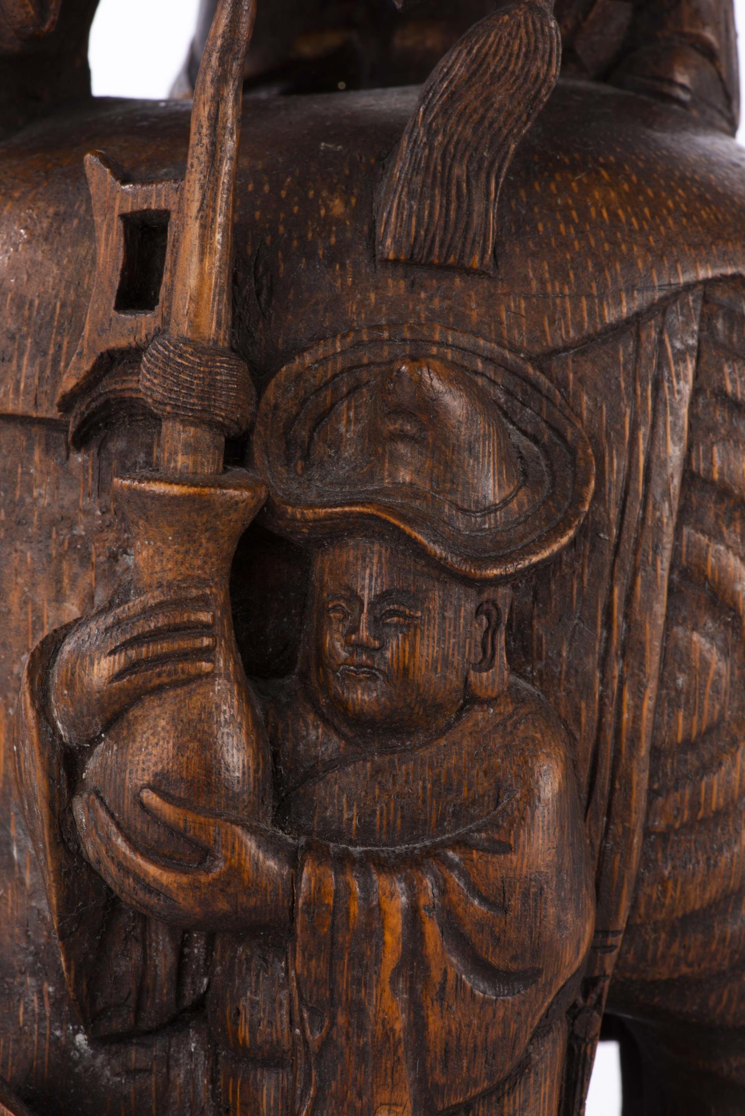 CHINE, Sculpture en bambou... - Image 6 of 8