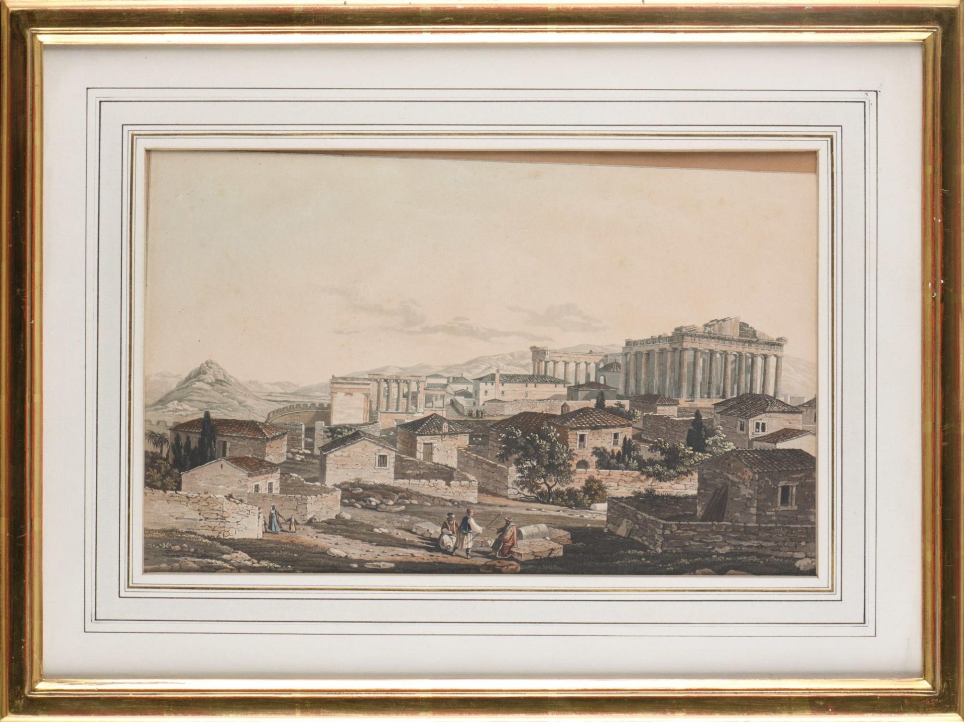 Edward DODWELL ( 1767 - 1832), "Vue sur le Parthénon"... - Image 2 of 4