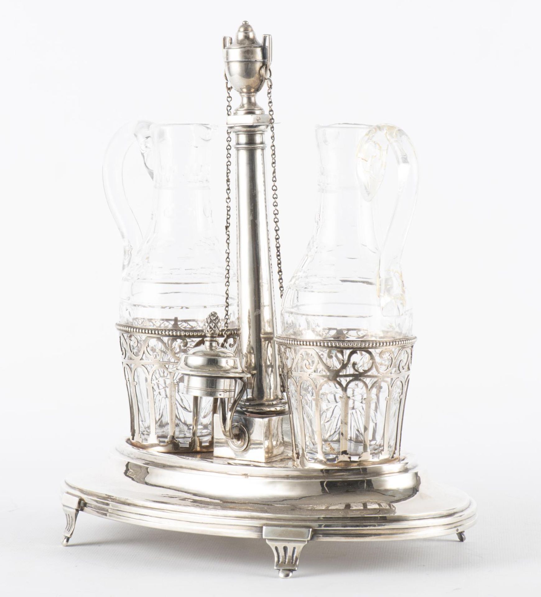 Huilier Vinaigrier Louis XVI en argent, Paris, 1787... - Image 2 of 9