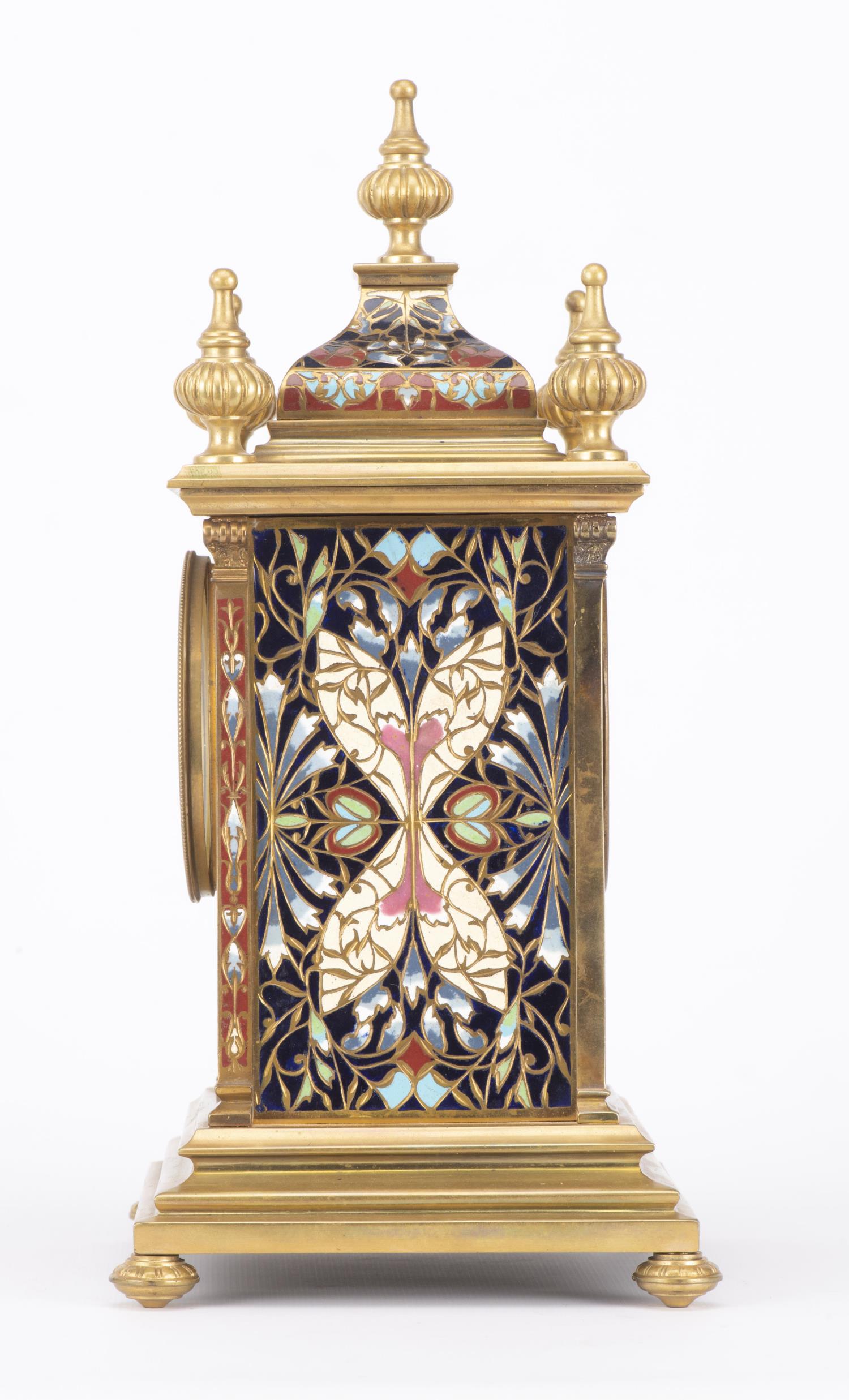 EDWARD &amp; SONS, Pendule d'Epoque Victorienne... - Image 2 of 10