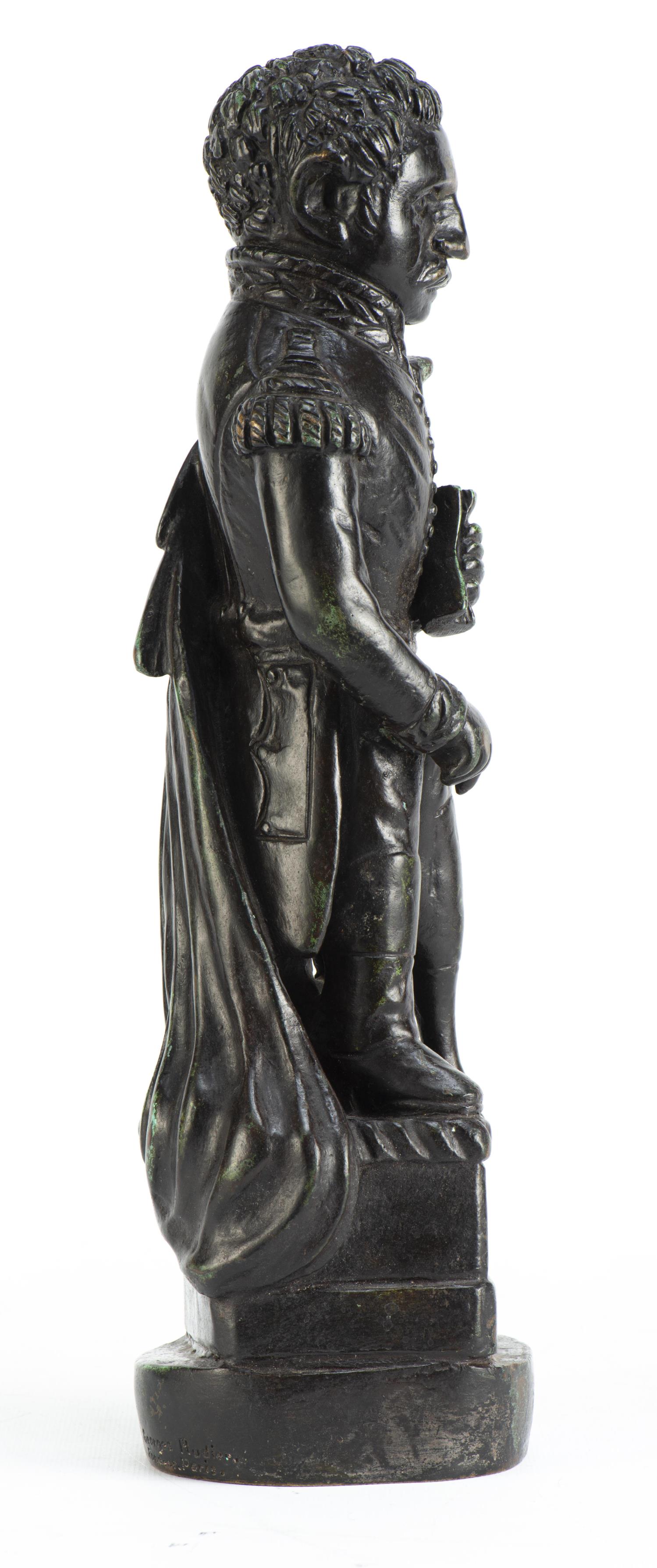 *LE DOUANIER ROUSSEAU (1844-1910), "Le Baron Daumesnil", Sculpture en bronze... - Image 2 of 20