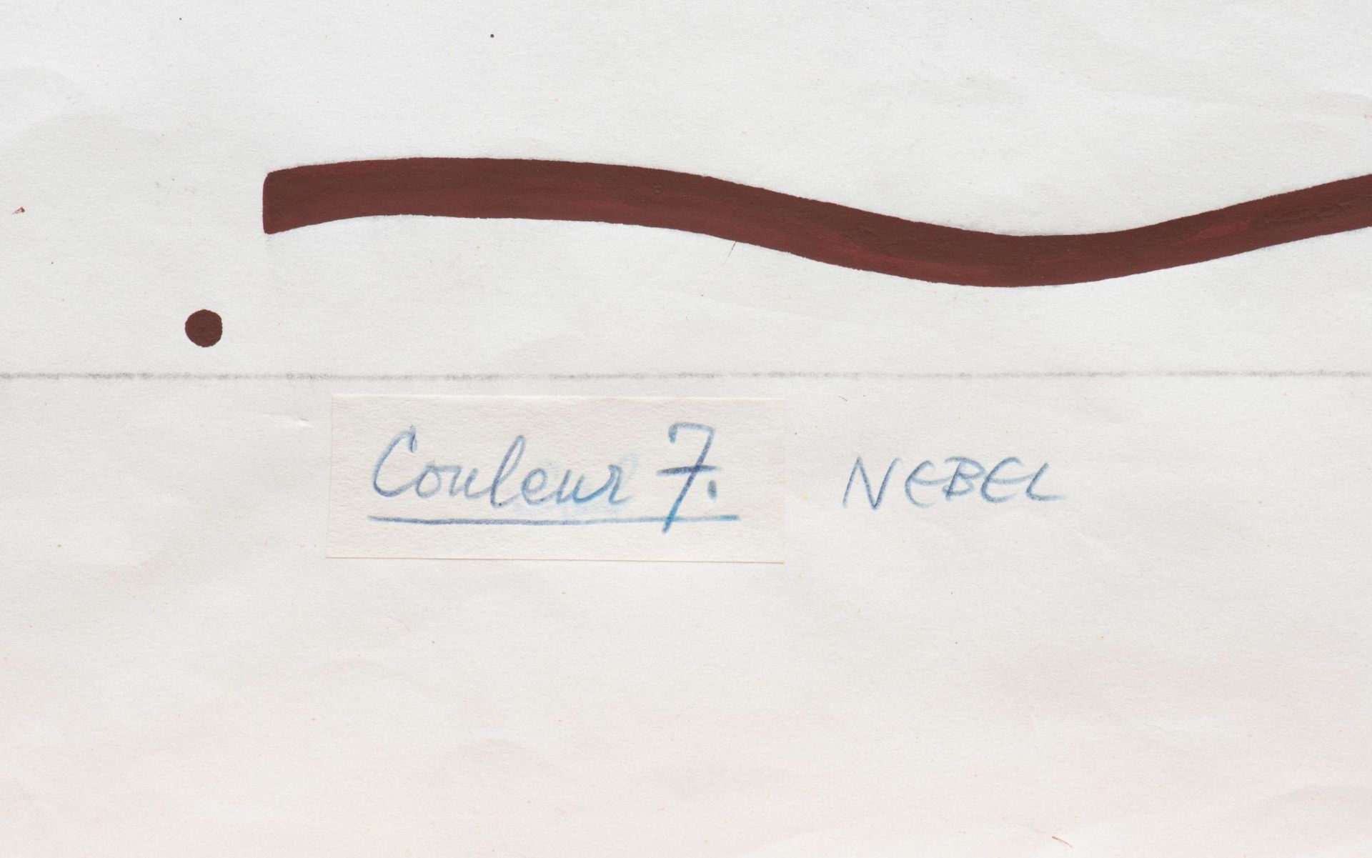 Nebel OTTO (1892-1973) "Couleur 1 - 2 - 3 - 4  - 5 - 6 - 7", 1958, Ensemble de sept gouaches... - Image 41 of 42