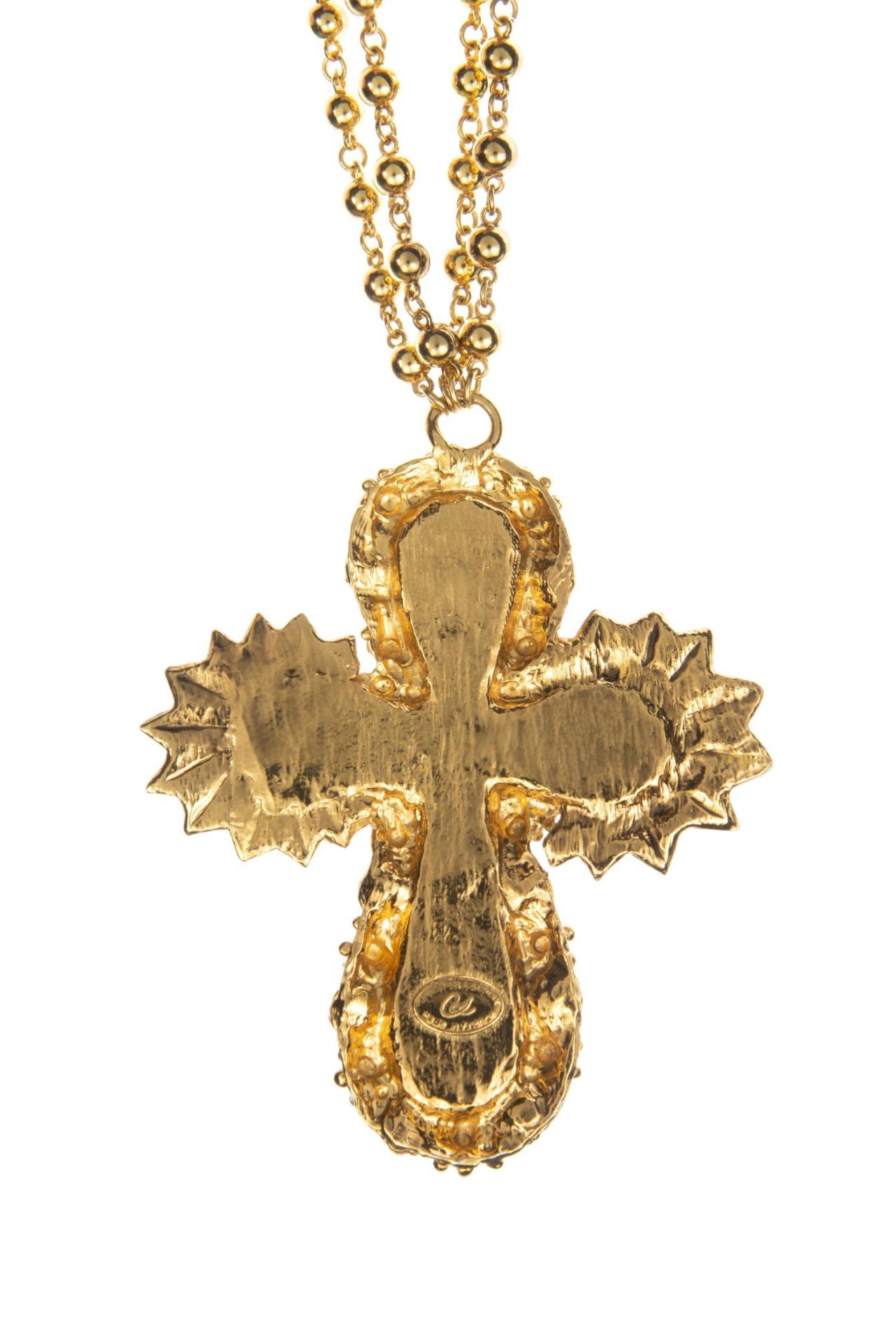 Christian LACROIX, Collier avec médaillon en croix, 1970... - Image 2 of 5