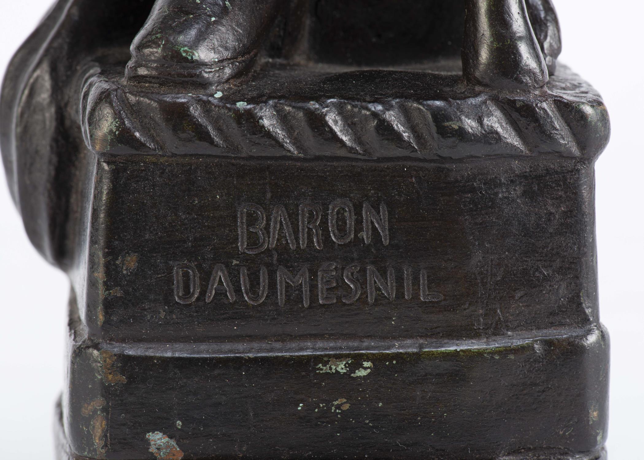 *LE DOUANIER ROUSSEAU (1844-1910), "Le Baron Daumesnil", Sculpture en bronze... - Image 10 of 20