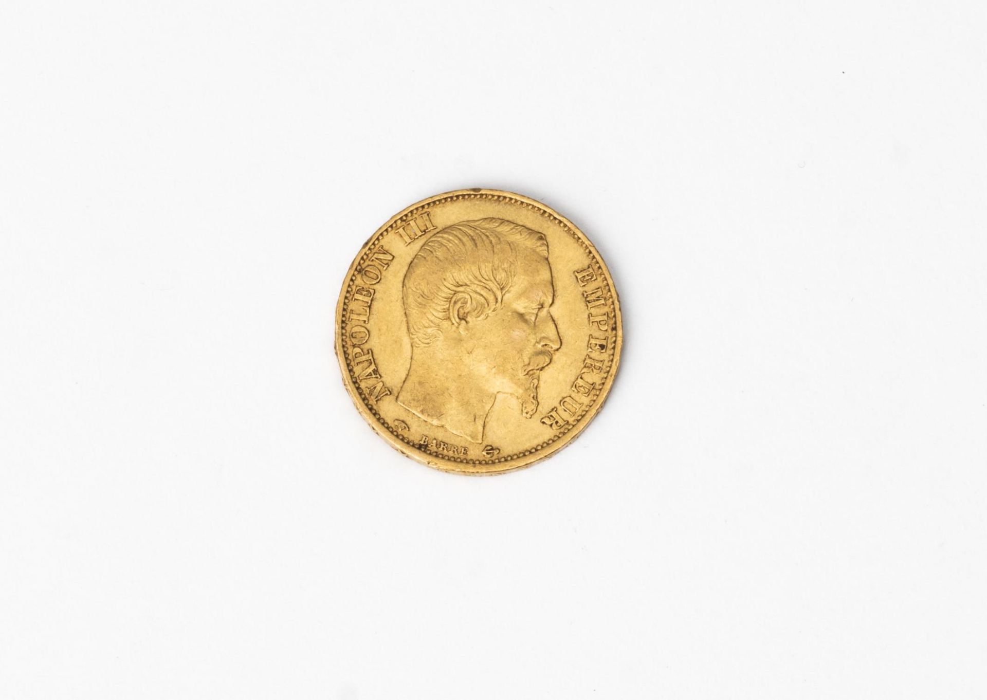 Pièce de 20 Francs or Napoléon III tête nue...