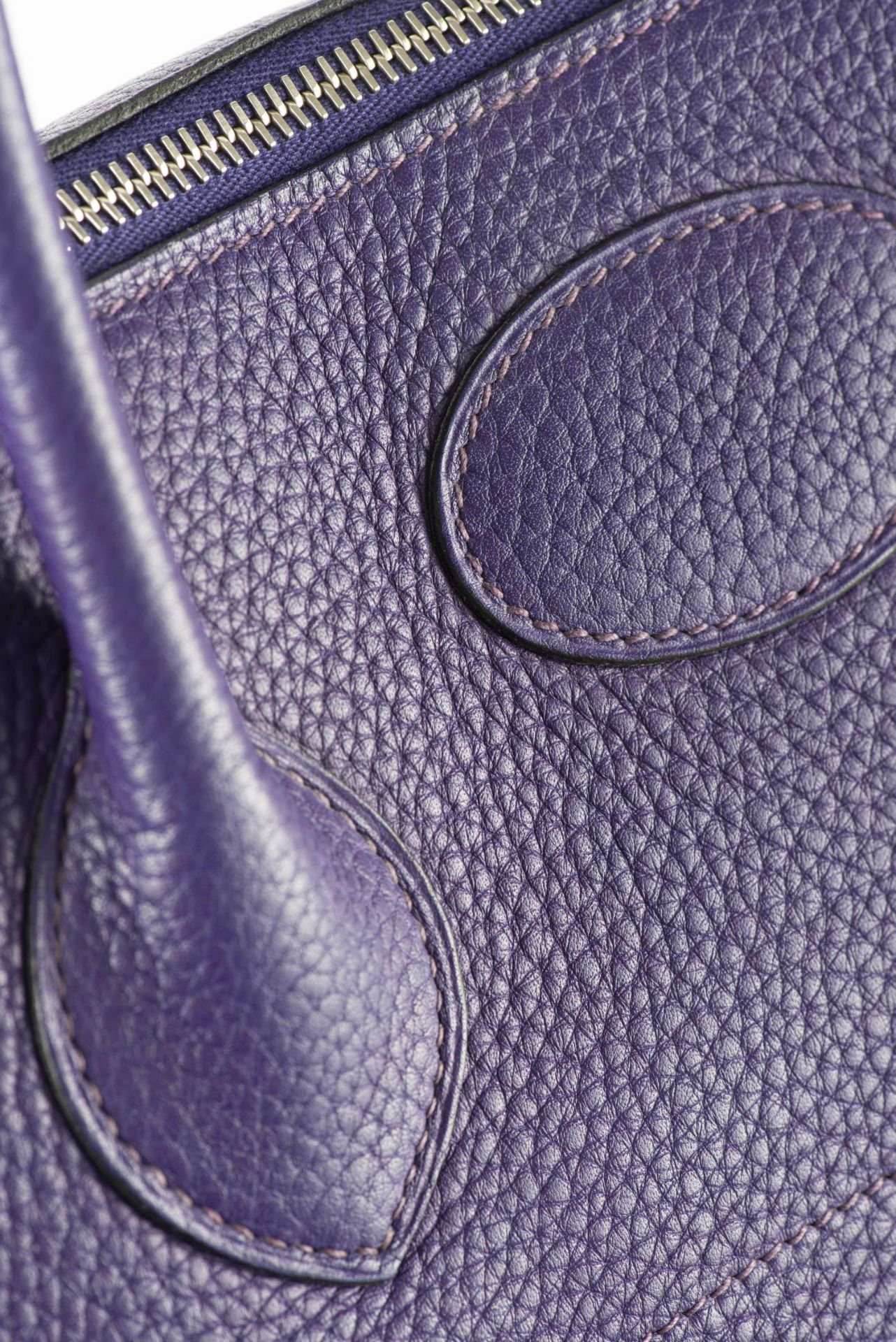 HERMES, Sac "Bolide" de voyage en cuir violet... - Image 7 of 9