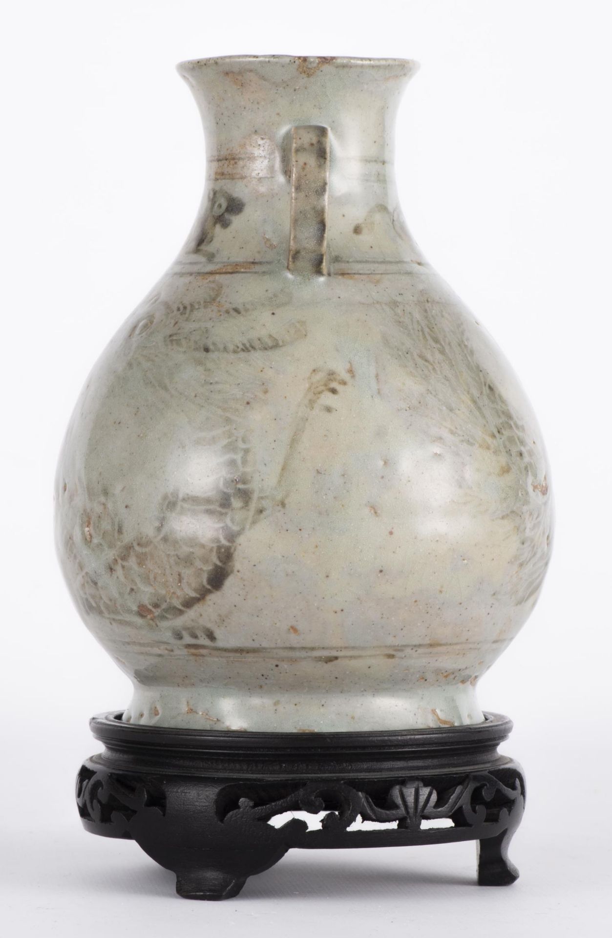 CHINA, Hu vase in celadon glazed stoneware, - Image 4 of 10