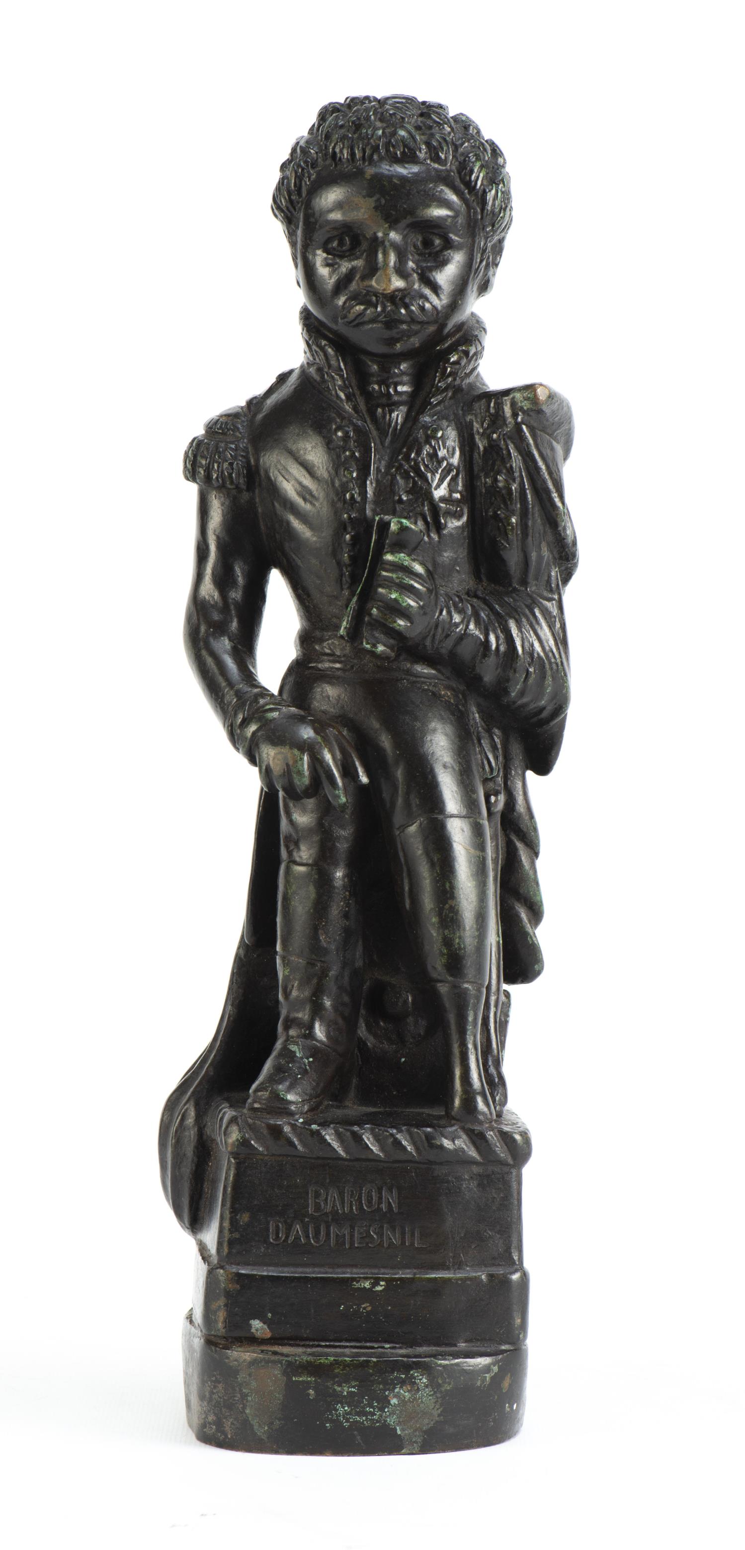 *LE DOUANIER ROUSSEAU (1844-1910), "Le Baron Daumesnil", Sculpture en bronze...