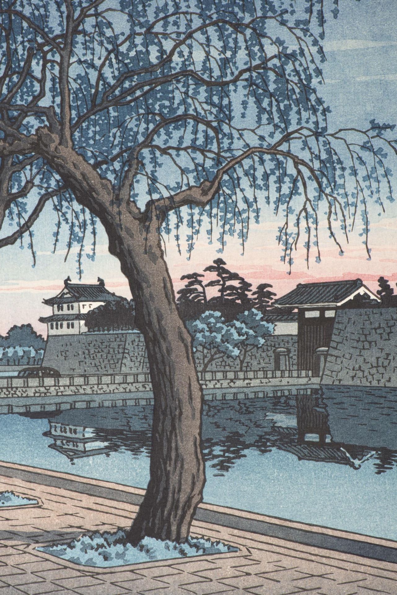 JAPON, Ensemble de deux estampes. Takahashi Hiroaki (Sh&amp;ocirc;tei) (1871-1944), "Mizukubo", vers - Image 10 of 14