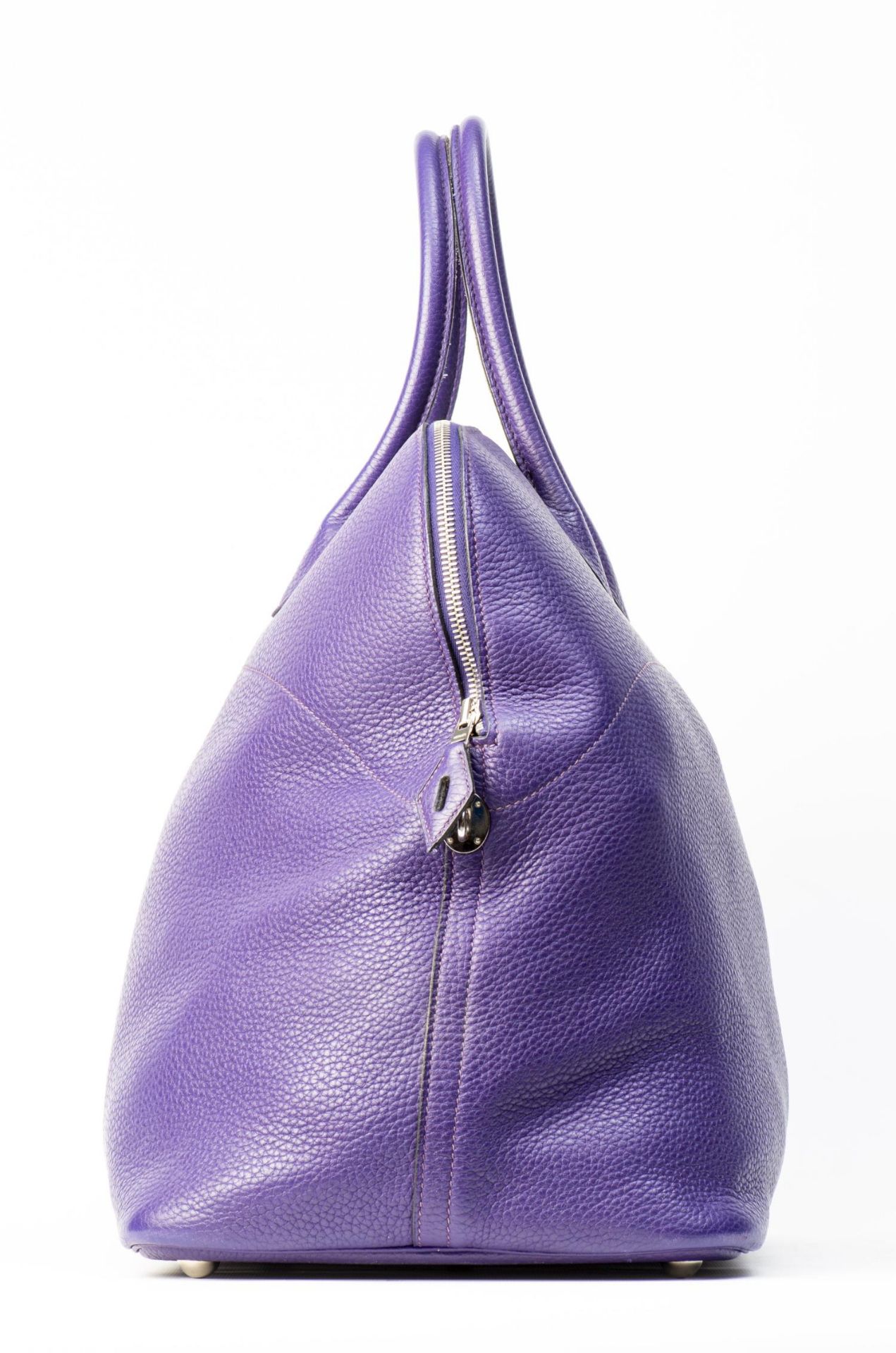 HERMES, Sac "Bolide" de voyage en cuir violet... - Image 3 of 9