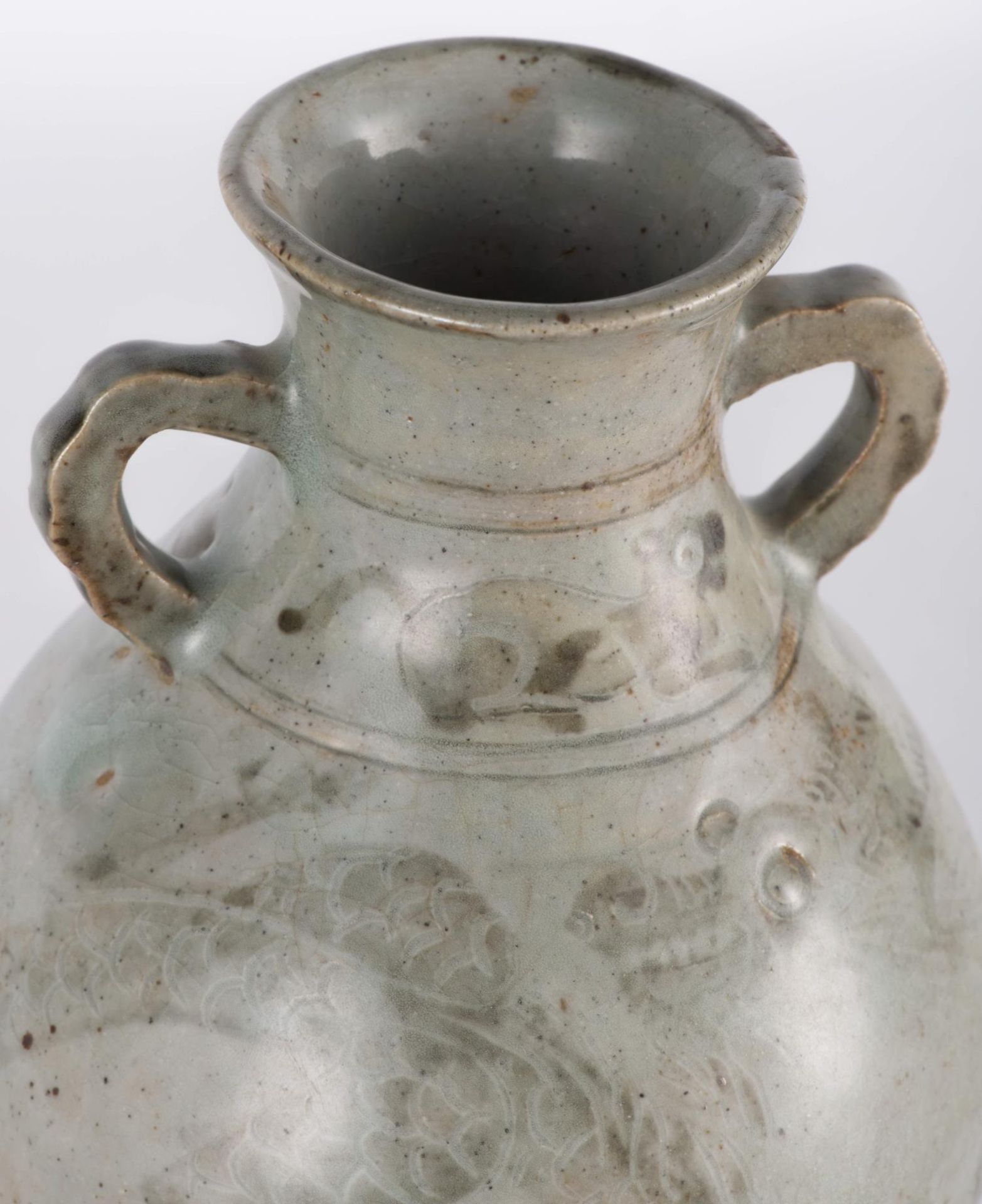 CHINA, Hu vase in celadon glazed stoneware, - Image 7 of 10