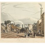 * Bury (T. T.). Seven plates from 'Coloured Views on the Liverpool and Manchester Railway, ca 1833