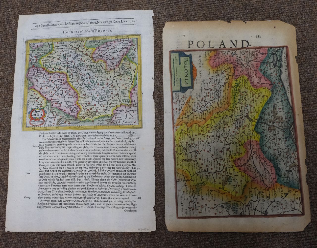 Poland. Hondius (Jodocus & Purchas, Samuel), Polonia et Silesia, circa 1625 - Image 2 of 5