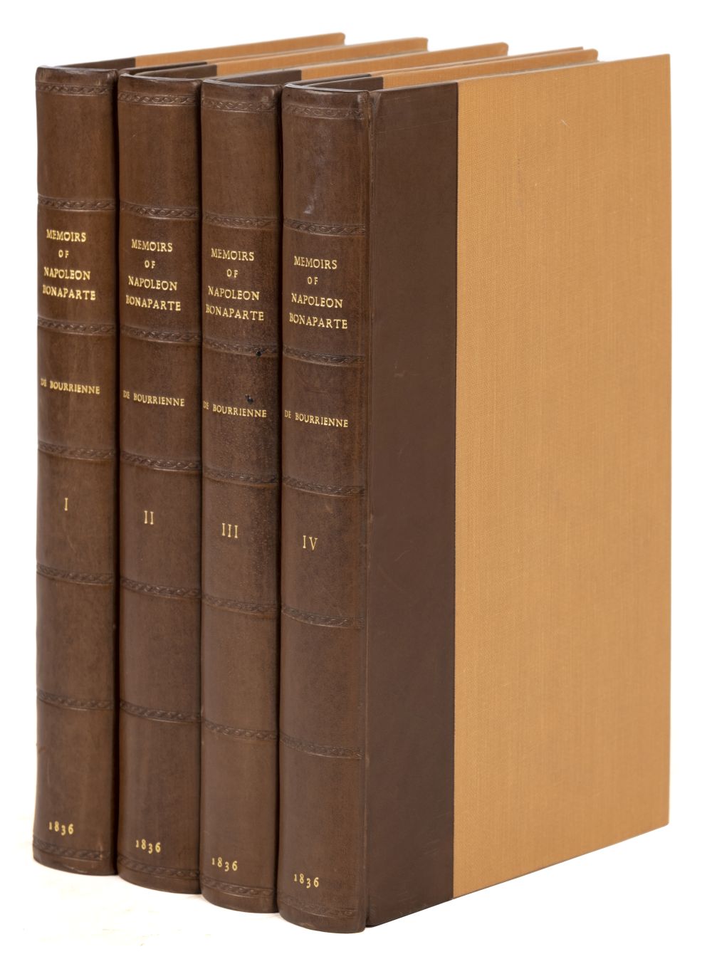 De Bourienne (Fauvelet). Memoirs of Napoleon Bonaparte, 4 volumes, 1836