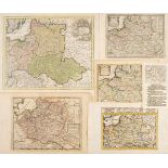 Poland. A collection of ten maps, 18th century