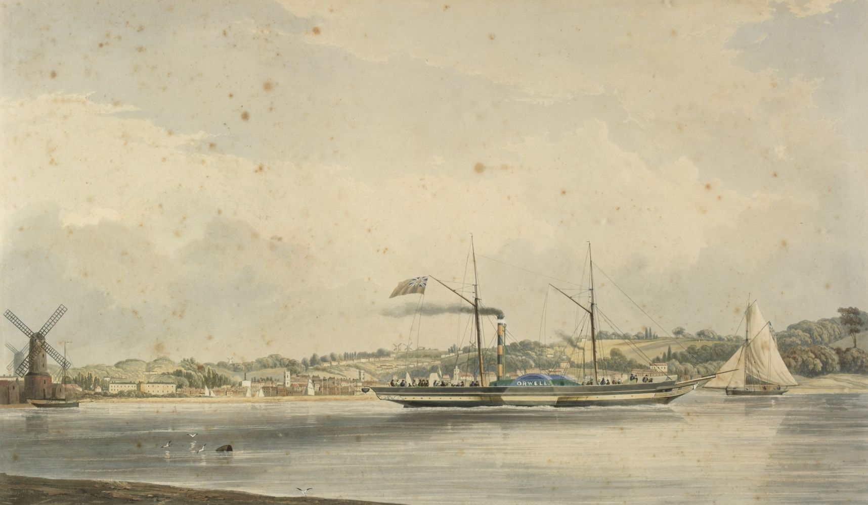 * Duncan (Edward). The Ipswich Company's Steam Ship Orwell..., 1840