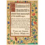 Shaw (Henry). Illuminated Ornaments, 1st edition, large-paper issue, 1833