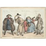* Heath (William). A collection of ten caricatures, circa 1829