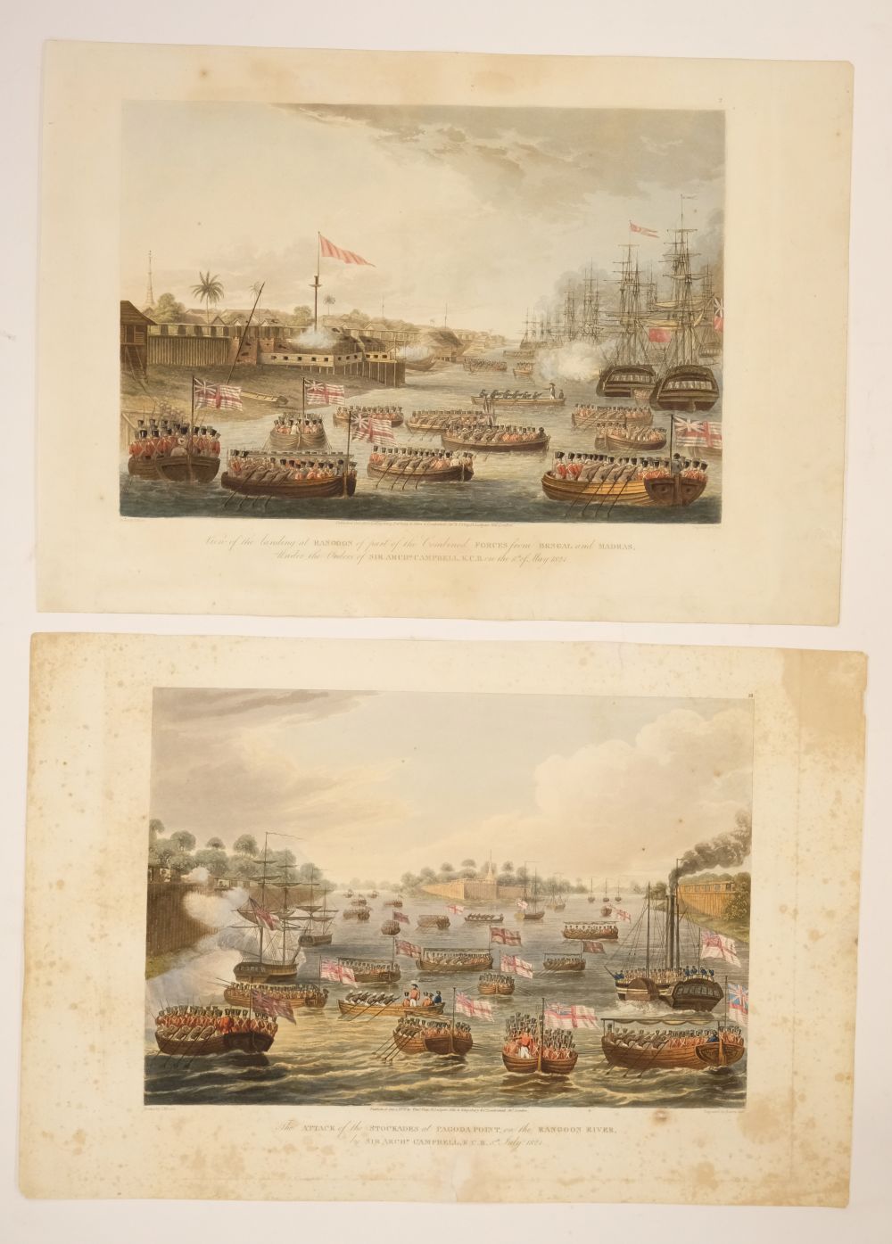 * Moore (Lieutenant Joseph). Nine plates from Views in Rangoon - Image 9 of 9