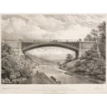 * Haghe (Louis). Galton Bridge. Erected over the new line of the Birmingham Canal at Smethwick 1826