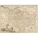 Folding Maps. A collection of fourteen maps and guide books, mostly 19th century