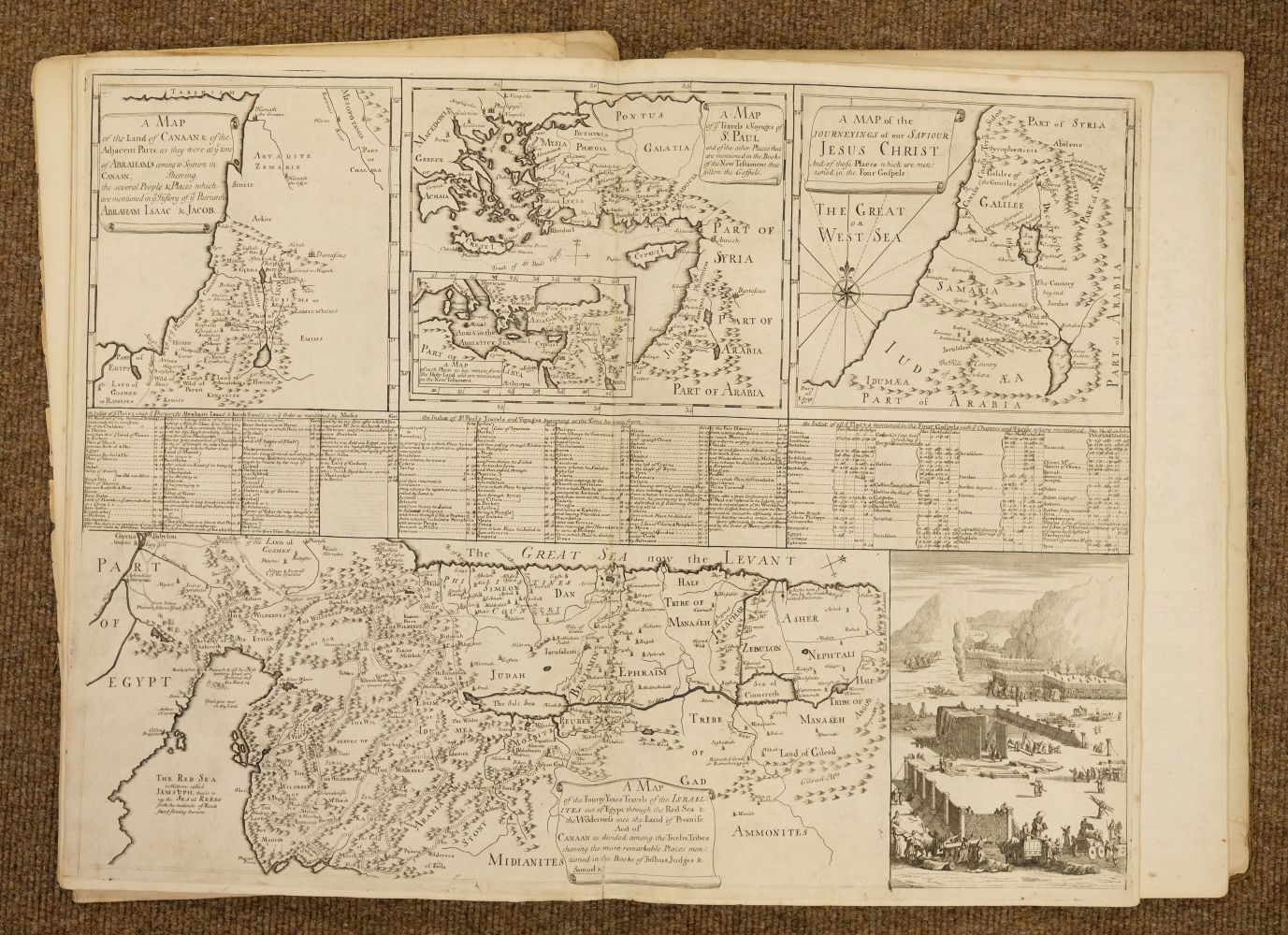 Bowles (Thomas). Geographia sacra illustrata, 1st edition, 1728, one copy on ESTC - Image 3 of 3