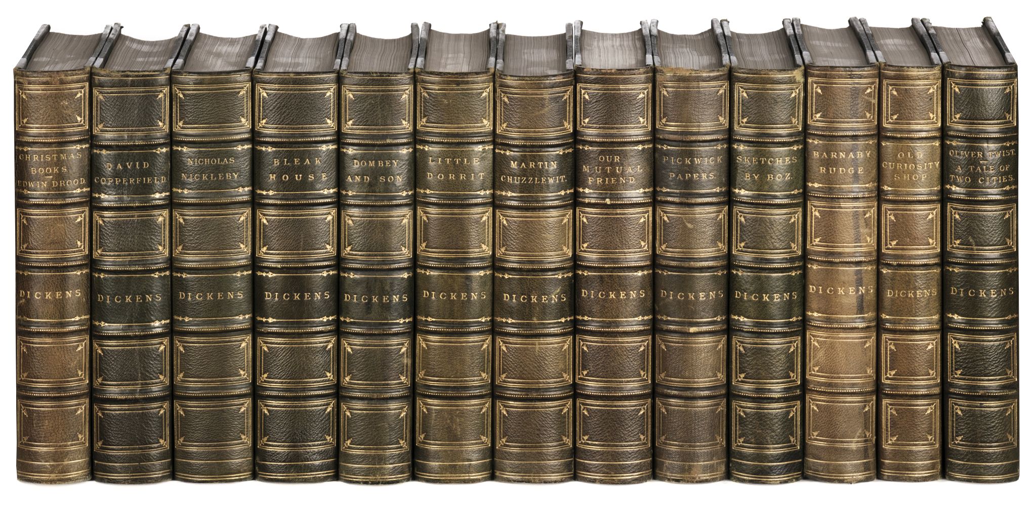 Dickens (Charles). Works, 18 works bound in 13 volumes, Chapman & Hall, circa 1880