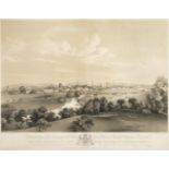 * Burton on Trent. Needham (J. lithographer), View of Burton on Trent, 1853