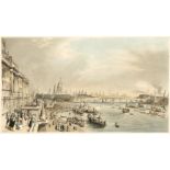 * London. Parrott (William), Six lithographic views of London, 1841