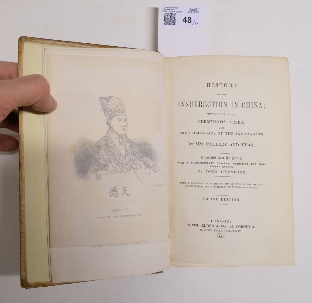 Callery (J.-M.). History of the Insurrection in China, 2nd edition, 1853, & 10 others - Image 9 of 17