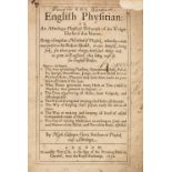 Culpeper (Nicholas). The English Physitian, 1652