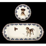* Aldin (Cecil). A Royal Doulton sandwich plate, from the series 'Aldin's Dogs', c.1920s-1930s