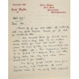 * Blyton (Enid, 1897-1968). Autograph letter signed, 18 April 1957