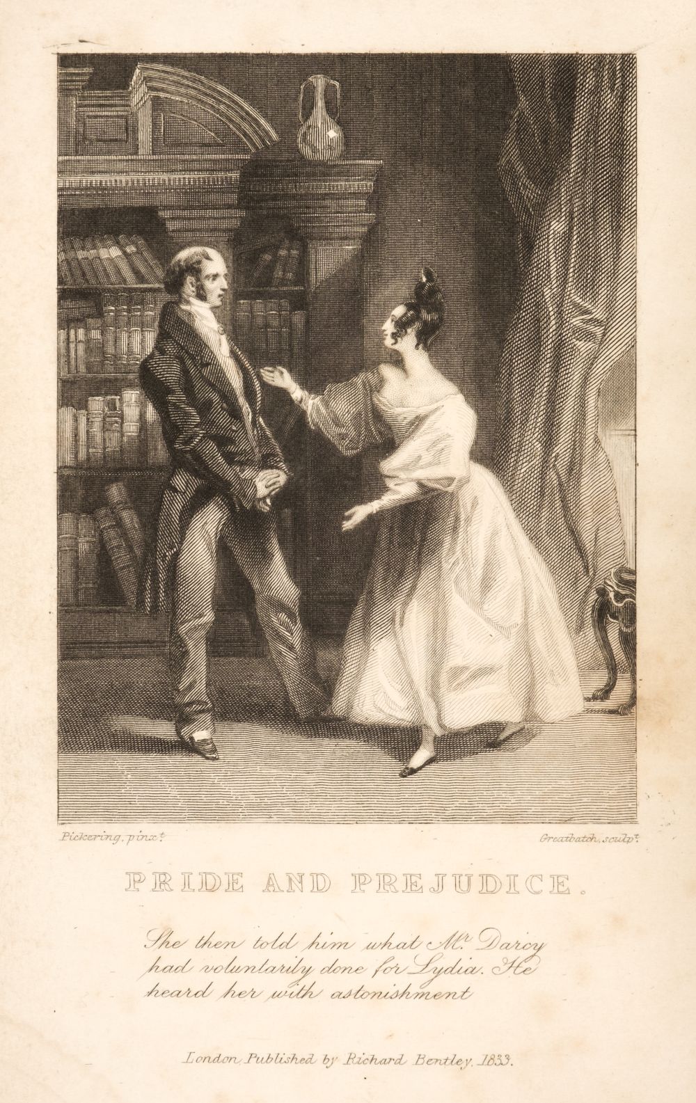 Austen (Jane). Pride and Prejudice, A Novel, Richard Bentley, 1833