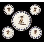* Aldin (Cecil). A group of five Royal Doulton plates, from the series 'Aldin's Dogs'